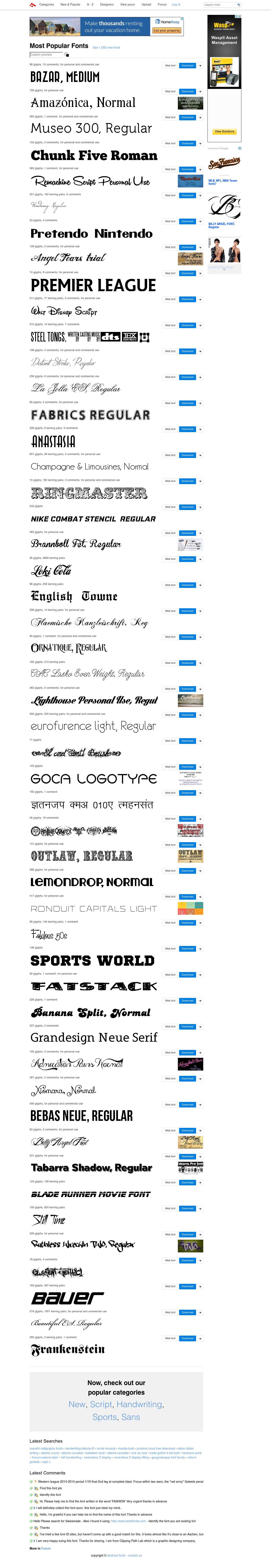 abstract fonts 13778 free fonts